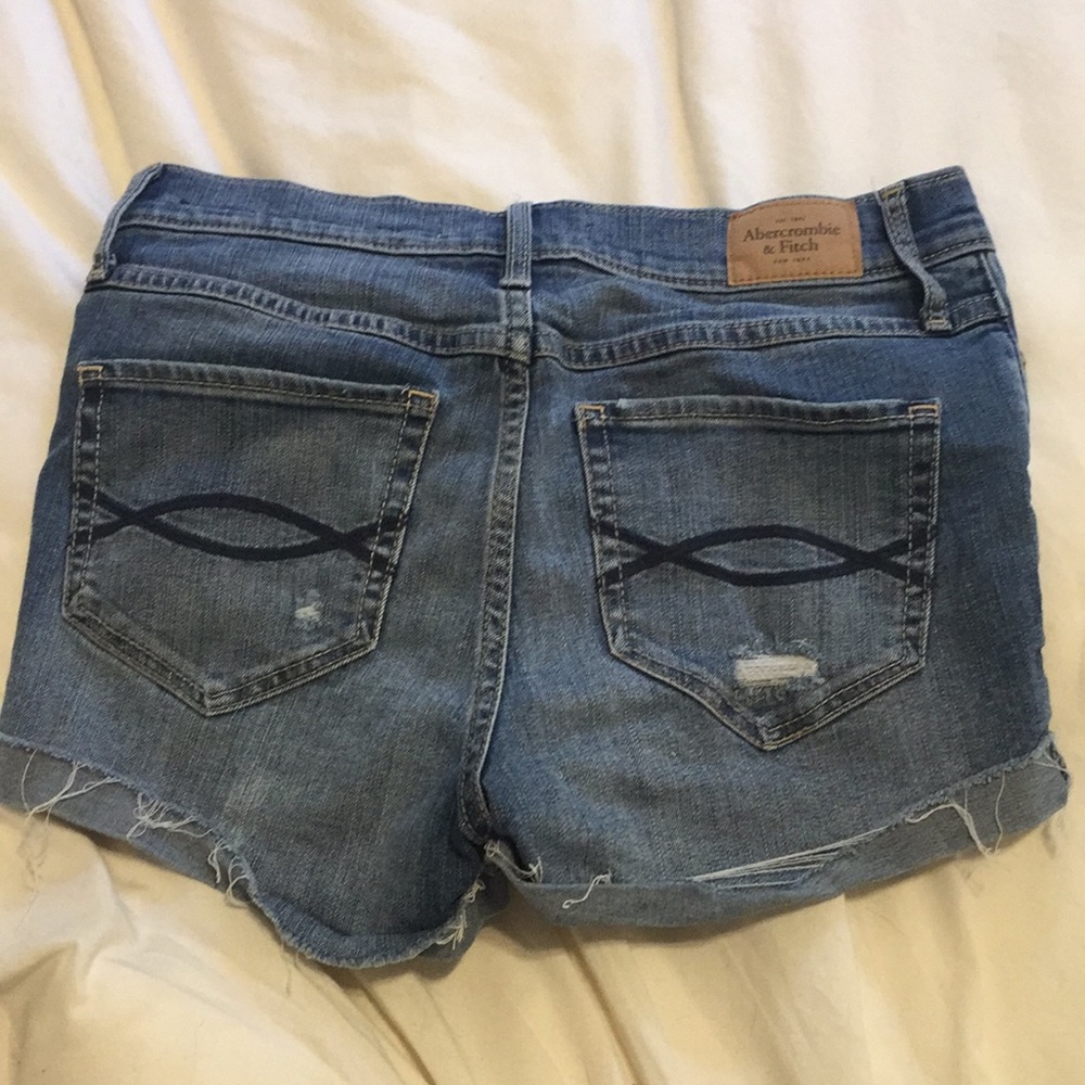 Abercrombie Light Wash Jean Shorts